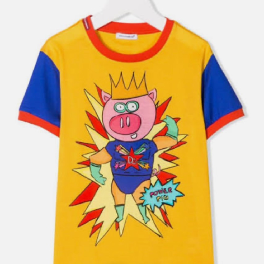 100% Authentic Dolce and Gabbana power pig T-shirt